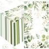 200 Pcs Greenery Paper Napkins Eucalyptus Paper Napkins Disposable Hand Towels for Bathroom Green Papers Guest Towels Decorative Dinner Napkins for Bridal Baby Shower Wedding Birthday Spring Party view 1