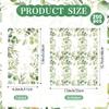 200 Pcs Greenery Paper Napkins Eucalyptus Paper Napkins Disposable Hand Towels for Bathroom Green Papers Guest Towels Decorative Dinner Napkins for Bridal Baby Shower Wedding Birthday Spring Party view 2