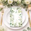200 Pcs Greenery Paper Napkins Eucalyptus Paper Napkins Disposable Hand Towels for Bathroom Green Papers Guest Towels Decorative Dinner Napkins for Bridal Baby Shower Wedding Birthday Spring Party view 3