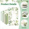 200 Pcs Greenery Paper Napkins Eucalyptus Paper Napkins Disposable Hand Towels for Bathroom Green Papers Guest Towels Decorative Dinner Napkins for Bridal Baby Shower Wedding Birthday Spring Party view 4