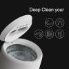 AOLVI Ultrasonic Retainer Cleaner Machine, IPX6 Waterproof Denture Cleaner, 3 Modes Dental Cleaning Pod with RGB Indicator, 45kHz Mouth Guard Cleaner with UV Light, 200ML Tank, White view 2