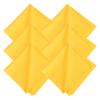 MECCANIXITY Eyeglasses Cloth Microfiber Cleaning Cloth for Eyeglasses Glasses Record Lenses Screens Cameras Cell Phone LCD TV Screens Tablets Laptop, Anti-Static 16" Yellow 6pcs view 1