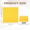 MECCANIXITY Eyeglasses Cloth Microfiber Cleaning Cloth for Eyeglasses Glasses Record Lenses Screens Cameras Cell Phone LCD TV Screens Tablets Laptop, Anti-Static 16" Yellow 6pcs view 2