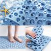 Bath Mats, 28 X 15 Inches Non Slip Machine Washable Easy Clean Large Bath Mats with Suction Cups and Drain Holes,Durable Long Bath Mat for Home,Inside Shower Floor,Bathroom,Bathtub view 3