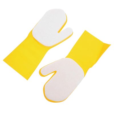 GAROZATION Swimming Pool Cleaning Gloves 2pcs Waterproof Latex Sponge Cleaning Gloves for Kitchen Dishwashing