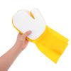 GAROZATION Swimming Pool Cleaning Gloves 2pcs Waterproof Latex Sponge Cleaning Gloves for Kitchen Dishwashing view 4