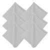 MECCANIXITY Eyeglasses Cloth Microfiber Cleaning Cloth for Eyeglasses Glasses Record Lenses Screens Cameras Cell Phone LCD TV Screens Tablets Laptop, Anti-Static 12" Gray 6pcs view 1