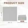 MECCANIXITY Eyeglasses Cloth Microfiber Cleaning Cloth for Eyeglasses Glasses Record Lenses Screens Cameras Cell Phone LCD TV Screens Tablets Laptop, Anti-Static 12" Gray 6pcs view 2