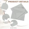 MECCANIXITY Eyeglasses Cloth Microfiber Cleaning Cloth for Eyeglasses Glasses Record Lenses Screens Cameras Cell Phone LCD TV Screens Tablets Laptop, Anti-Static 12" Gray 6pcs view 3