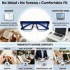 Eyekepper Blue Light Reading Glasses Men Women 0.5, Large Design Blue view 2