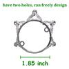 2Pcs Mini Infant Crown Baby Princess Tiara Cake Topper Crystal Rhinestone Small Silver Cupcake Crown for Newborn Photo Prop Royal Prince Themed Birthday Wedding Christmas Party Decorations view 2