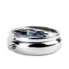 Advanced Snowmobile Round Pill Box.Mini Full Printed Metal Pillbox. Travelfriendly 3compartment Design, 2.0 x 2.0 x 0.7 inches. view 3
