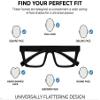 Eyekepper Blue Light Reading Glasses Men Women 1.5, Large Design Black view 4