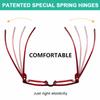 Eyekepper Metalless Screwless Spring Hinges Reading Glasses for Women and Men Design Readers(Yellow, +1.25) view 3