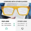 Eyekepper Metalless Screwless Spring Hinges Reading Glasses for Women and Men Design Readers(Yellow, +1.25) view 4