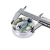 White Tropical Fish Round Pill Box.Mini Full Printed Metal Pillbox. Travelfriendly 3compartment Design, 2.0 x 2.0 x 0.7 inches. view 4