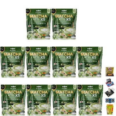 300 grams (30 Sachets) Roasted Snack Delicious Mellow Intense MikeoMatcha LatteXS Instant Mix Healthy 18 in 1 Vegan Snack Set 10 No0617896555 By Beautygoodshop [Get Free For You Beauty Gifts]