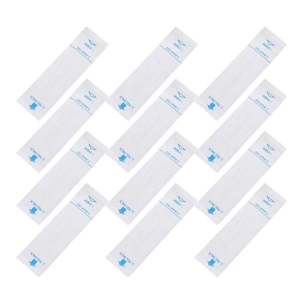 Abaodam 100pcs Disposable Digital Probe Protective Covers White Paper Sleeves for Household Oral Thermometers Health Monitoring