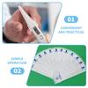 Abaodam 100pcs Disposable Digital Probe Protective Covers White Paper Sleeves for Household Oral Thermometers Health Monitoring view 3
