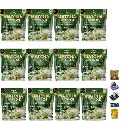 300 grams (30 Sachets) Roasted Snack Delicious Mellow Intense 18 in 1 Vegan Snack MikeoMatcha LatteXS Instant Mix Healthy Set 12 No0847894656 By Beautygoodshop [Get Free For You Beauty Gifts]