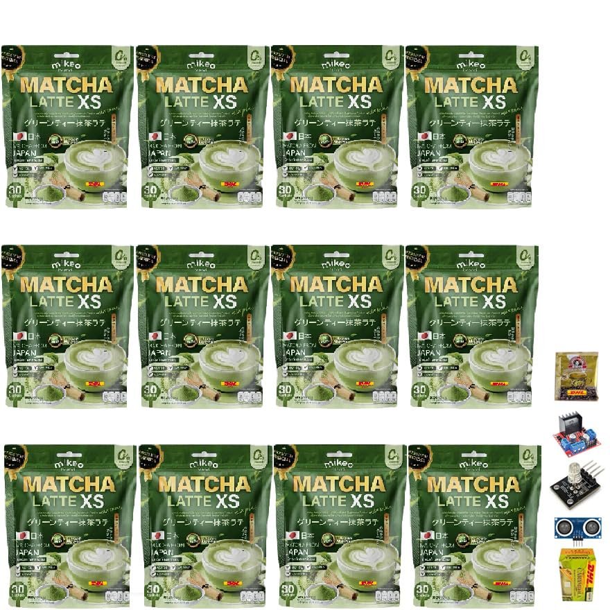 300 grams (30 Sachets) Roasted Snack Delicious Mellow Intense 18 in 1 Vegan Snack MikeoMatcha LatteXS Instant Mix Healthy Set 12 No0847894656 By Beautygoodshop [Get Free For You Beauty Gifts]