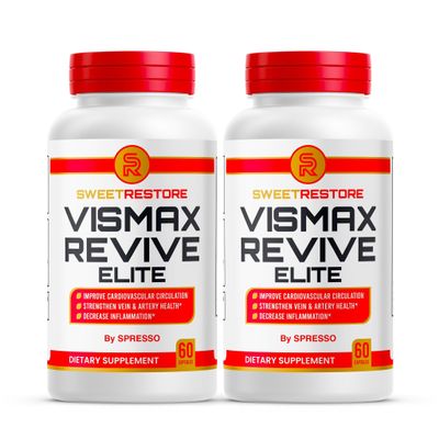 (2 Pack) SweetRestore Vismax Revive Elite Capsules, Official Vismax Revive Support Supplement With Premium Ingredients, All Natural Advanced Formula for Overall Health & Wellness Reviews (120Capsules)