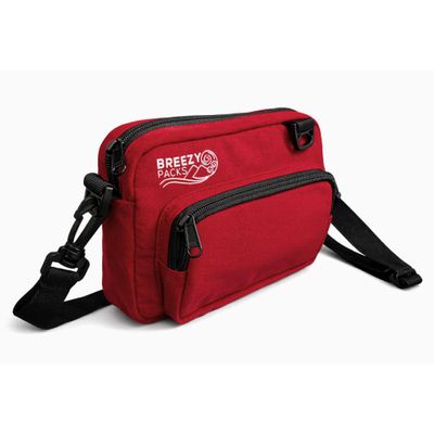 BreezyPacks Insulin Cooler Travel Case | EpiPen Carry case | TSA-Approved | Self-Recharge, No Electricity or Refrigeration Keep medicine at room temp. | Breezy Mega (Red - V2)