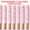 16 Valentines Day Strawberry Chocolate Pretzel Rods Individually Wrapped view 3