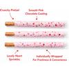 16 Valentines Day Strawberry Chocolate Pretzel Rods Individually Wrapped view 4