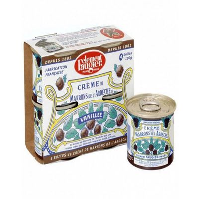 Clment Faugier - Chestnuts Spread Original France - Pack of 4 x 100gr / 3,52oz tin set