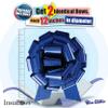 InstaBows Large Gift Bow 12" Pull String Bow Perfect for Gift Wrapping Big Presents Cars Bikes & More (Blue Glitter, 2xBow) view 3