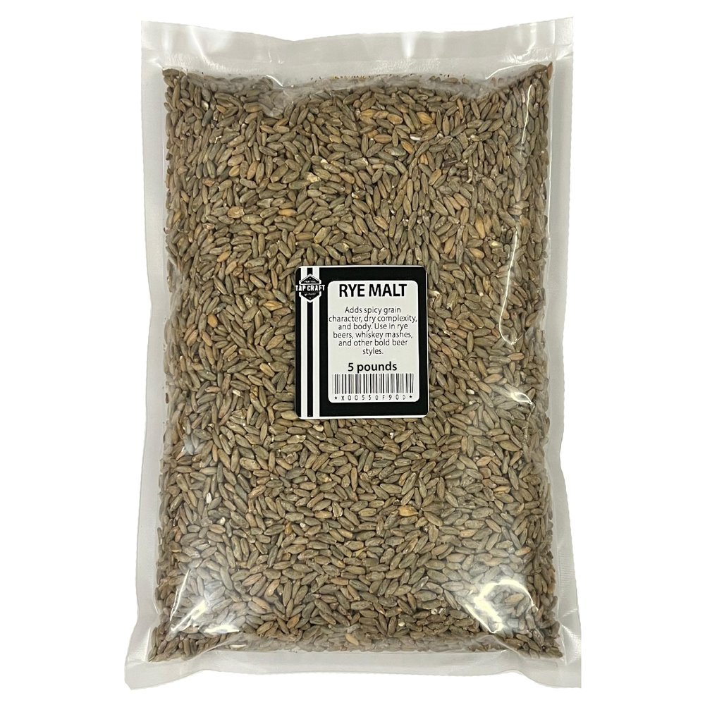 Rye Malt 5 lb Grain for Home Brewing Beer or Distilling Moonshine, Whiskey