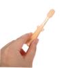 MUCKLILY Silicone Toothbrush 3pcs Tongue Cleaner Soft Safety Oral Care Tool for Newborns Gum Cleaning in Warm Orange view 4