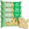 GoodMallow Plant-Based Easter Bunny Shaped Marshmallows 4 x 4 Pack Yellow 100% Vegan Marshmallows with No Artificial Dyes Non-Dairy, Gluten Free, Gelatin Free Marshmellows, Pastel Party Candy (16 Yellow Bunnies) view 1