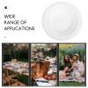 DEARMAMY 50pcs Disposable Small Paper Plates for Sauce 3-inch Biodegradable Pulp Dinner Plates Pack Suitable for Parties Picnics and Outdoor Use view 3