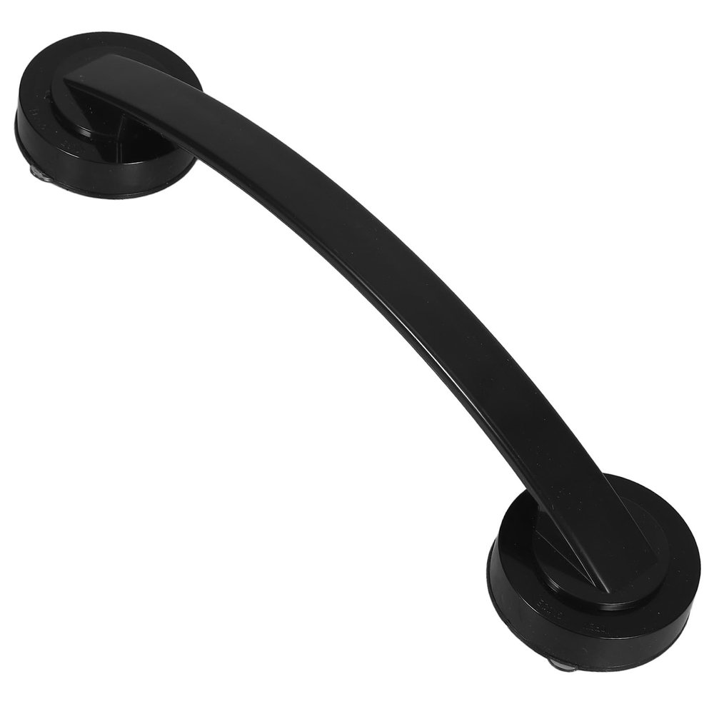 GANAZONO Shower Grab Bars for Seniors and Elderly Strong Suction Non-Skid Bathroom Handles Extended Black Safety Handrail for Bathtubs and Showers