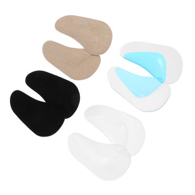 Healvian s Flatfoot Arch Support Insoles 8pcs Gel Foot Arch Cushions Self-Adhesive Orthopedic Inserts for Flat Feet Correction and Overpronation Relief