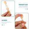 BAZEITFLOW Silicone Toothbrush and Tongue Cleaner 3pcs, Soft Small Oral Care Brush for Newborn Tongue Cleaning and Gum Massage, Safe Non-Toxic Dental Tool view 3