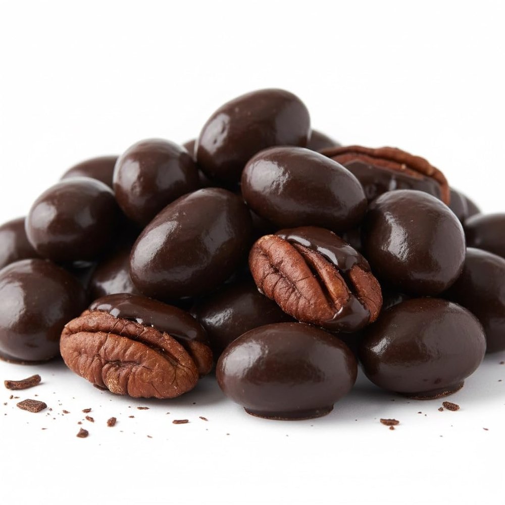 Blue Mountain Cafe Dark Chocolate Pecans, 10oz