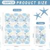 100Pcs Blue Starfish Paper Napkins 3 Ply Coastal Beach Disposable Hand Towels Ocean Guest Bathroom Napkins for Summer Wedding Bridal Birthday Party Supplies view 2