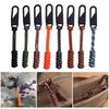 5pack Paracord Zippers Pulls Portables Outdoor Bag for Outdoor Camping and Hiking Gears Multifunctional Zippers Pulls view 2