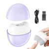 3 in 1 Electric Automatic Nail Clipper with Light, 2026 New 2 Speeds, Magnetic Cover, Nail Scraps Storage, USB Rechargeable, Safety Electric Fingernail Trimmer for Kids, Adult, Seniors, Men (Purple) view 1