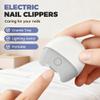 2026 New 3 in 1 Electric Automatic Nail Clipper with Light, 2 Speeds, Magnetic Cover, Nail Scraps Storage, USB Rechargeable, Safety Electric Fingernail Trimmer for Kids, Adult, Seniors, Men (White) view 2