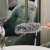 NUOBESTY Wood Handle Down Duster for Cleaning, Gray Chicken Down Dusting Brush with Static Electricity, Household and Car Dust Remover Tool for Furniture and Electronics view 4