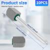 10 Pcs Pumice Stone Toilet Bowl Cleaner, Strong Toilet Stone Cleaning Brush with Handle, Toilet Brush Suspended Cleaning Brush with Replaceable Brush Heads, Crevice Cleaning Brush for Bathrooms view 3