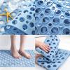 Bath Tub Mat, 28 X 15 Inches Easy Clean Machine Washable Non Slip Large Bathtub Mat with Suction Cups and Drain Holes,Durable Long Bath Mat for Bathroom,Inside Shower Floor,Home,Bathtub view 3