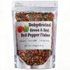 Dried Red & Green Bell Pepper Flakes 7.41oz Dehydrated Mixed Peppers in Resealable Pouch, Perfect for Cooking, Soups, Stews, Camping & Emergency Food Storage view 1
