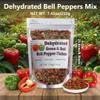 Dried Red & Green Bell Pepper Flakes 7.41oz Dehydrated Mixed Peppers in Resealable Pouch, Perfect for Cooking, Soups, Stews, Camping & Emergency Food Storage view 2