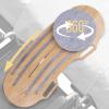 Wood Arc-Shaped Slide Transfer Board,Patient/Seniors Move Assist Device,Transfer to Wheelchair/Car/Toilet/,with Soft Seat,Holds up to 500 Pounds,2 Cut Out Handles,35.5 * 13.4 (Burlywood) view 1