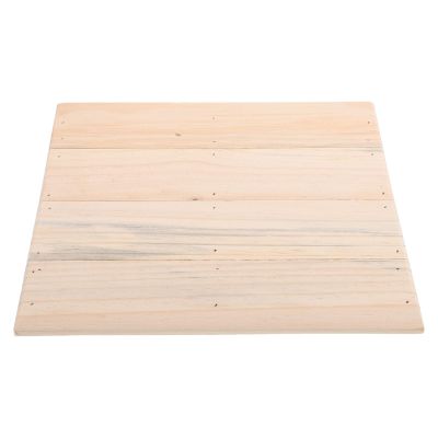 VICASKY Solid Wood Threshold Slope Pad 25.8x30x7cm for Cars Scooters Wheelchair Portable Doorway Curb Pad Home Steps and Driveway Access Aid